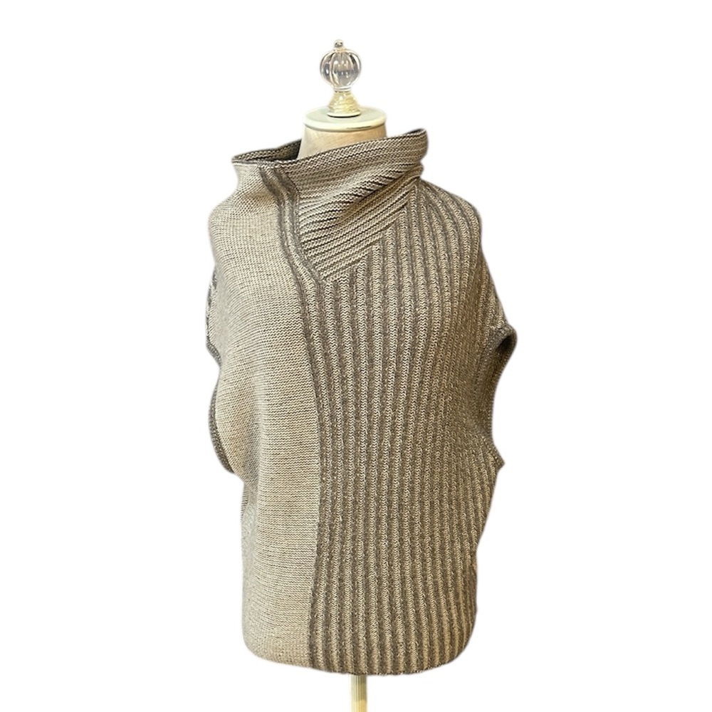 OSKA Asymmetric Wool Sweater Vest